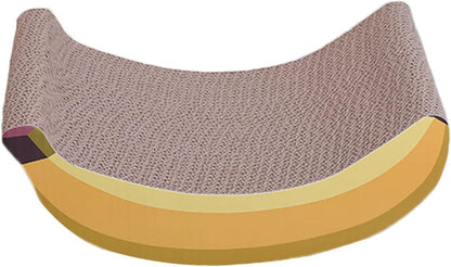 Pet Toys Carpe 1pc Banana Corrugated Cat Scratching Post Cat Scratch Cardboard Cat Box Scratcher Kitten Scratch Board Scraper Bite Yellow Carpet Pet Toy
