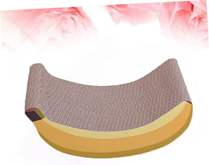 Pet Toys Carpe 1pc Banana Corrugated Cat Scratching Post Cat Scratch Cardboard Cat Box Scratcher Kitten Scratch Board Scraper Bite Yellow Carpet Pet Toy
