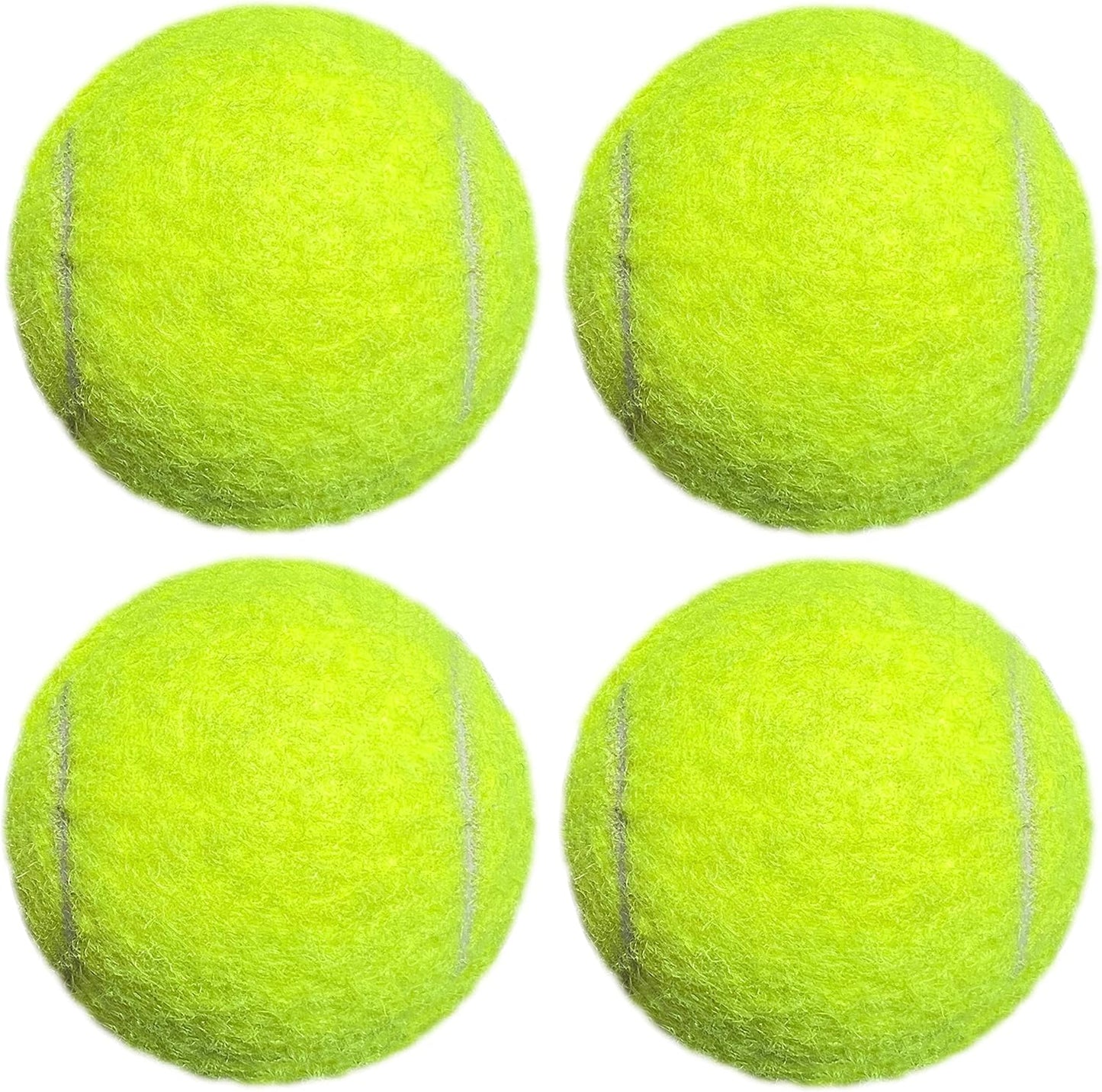 Tennis Balls, 4 Pack Advanced Training & Practice Tennis Balls for Beginners, High Visibility Pet Dog Playing Balls