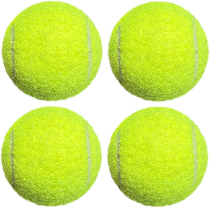 Tennis Balls, 4 Pack Advanced Training & Practice Tennis Balls for Beginners, High Visibility Pet Dog Playing Balls
