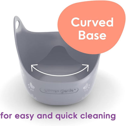 Cat Litter Box in Flexible Plastic with Handles, High Walls