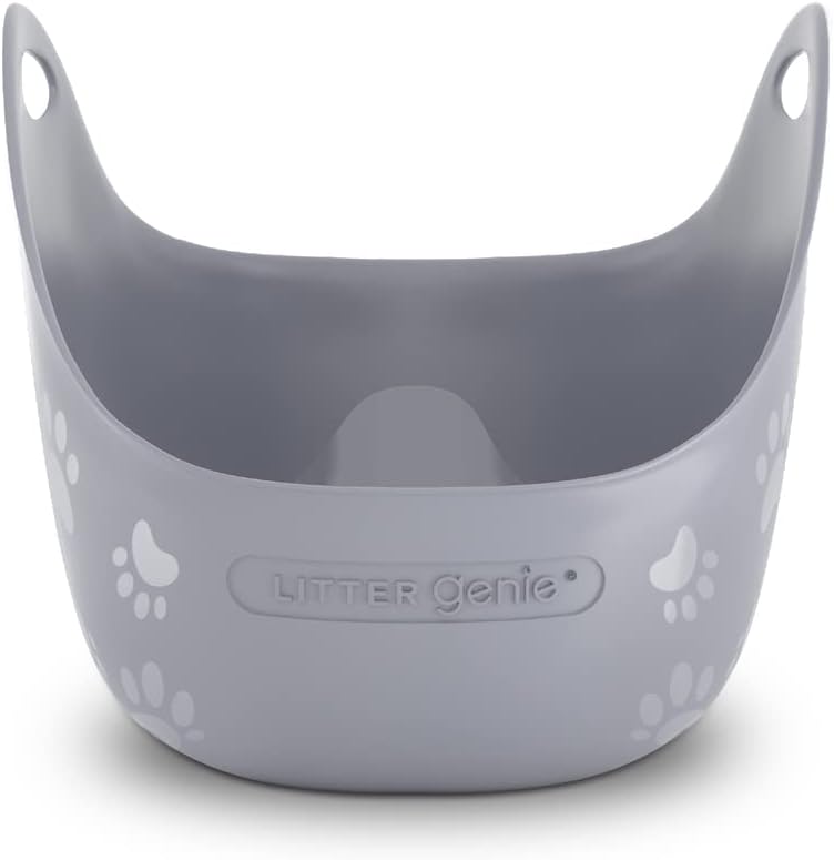 Cat Litter Box in Flexible Plastic with Handles, High Walls