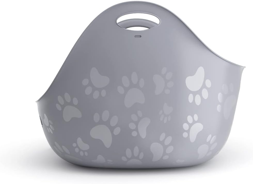 Cat Litter Box in Flexible Plastic with Handles, High Walls