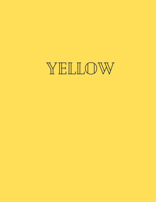 YELLOW: Decorative Blank Book, Perfect for Stacking on Coffee Tables & Bookshelves, Home Decor, Black Paper Interior