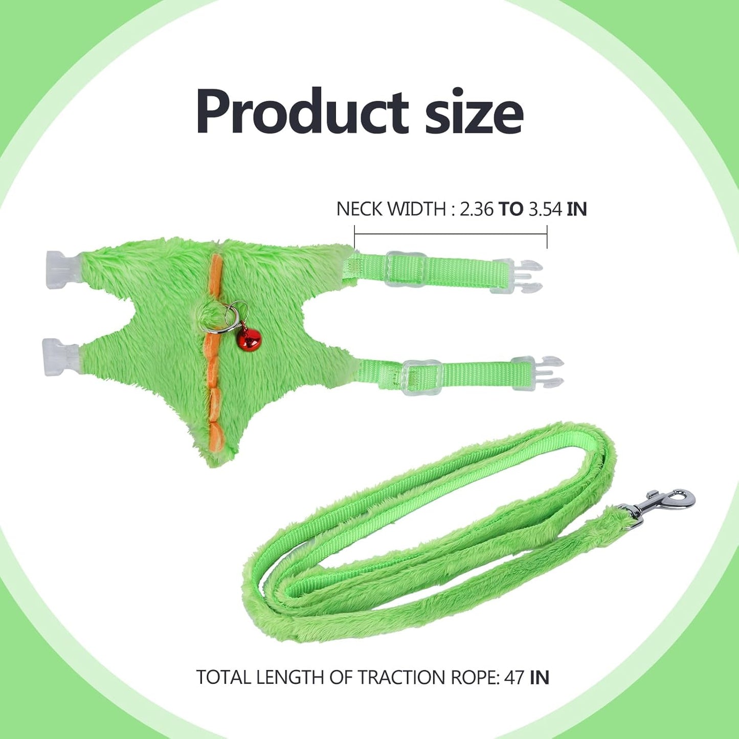 Ferret Harness,Ferret Leash,Ferrets Harness and Leash Set with Safe Bell | Ferrets Collar Small Animals Vest Harnes for Puppy,Teacup Dog and Other Small Pet,Yellow