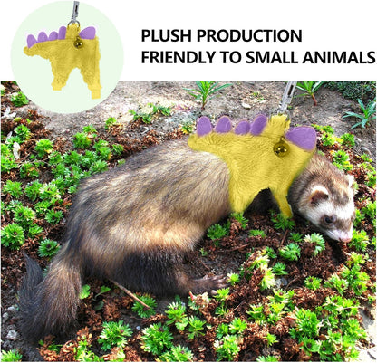 Ferret Harness,Ferret Leash,Ferrets Harness and Leash Set with Safe Bell | Ferrets Collar Small Animals Vest Harnes for Puppy,Teacup Dog and Other Small Pet,Yellow