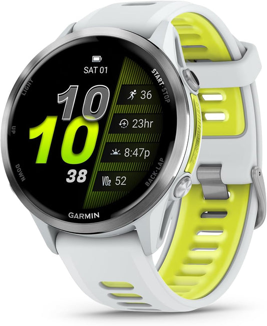 Forerunner 970 Smartwatch (Amp Yellow) + Access 600 XS-S Bundle | For Running, Training & Health | Men & Women | GPS Fitness Watch | Includes Access 600 Fitness Monitor XS-S + More