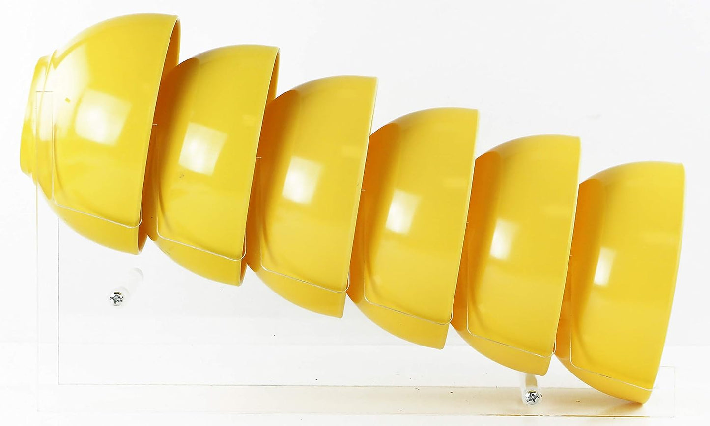 Calypso Basics Melamine Bowl, Set of 6, Lemon Yellow
