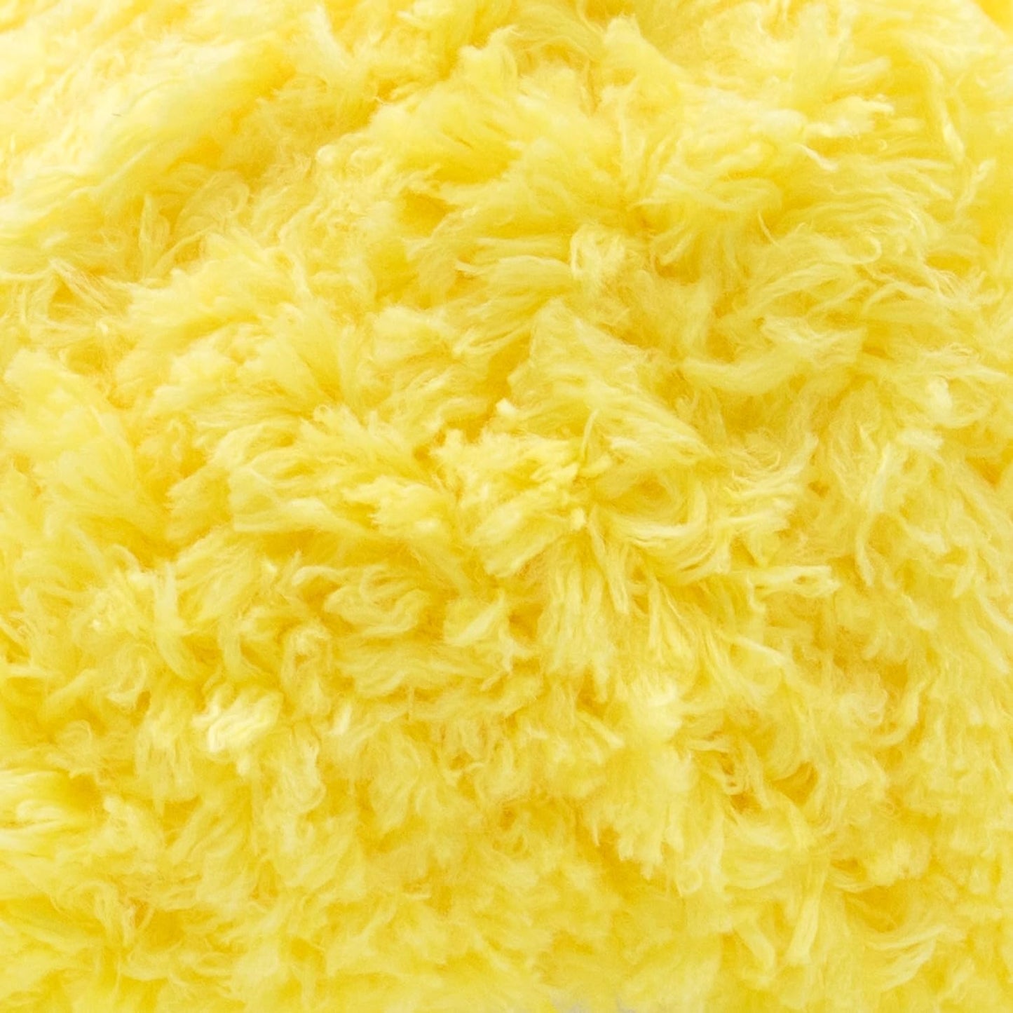 Softy 100% Polyester Fluffy Soft Chunky Bulky Weight #5 Yarn, Yellow | fuzzy, eyelash, faux fur look, teddy bear, plush, thick, feather, 100 g, 98 yds, baby blankets, amigurumi