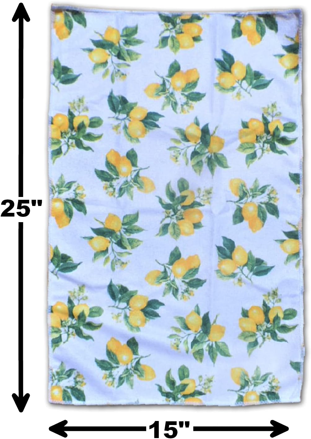 5 Piece Lemon's Lightweight Decorative Kitchen Décor Set Includes 2 Towels,2 Potholders and 1 Oven Mitt (Lemon)