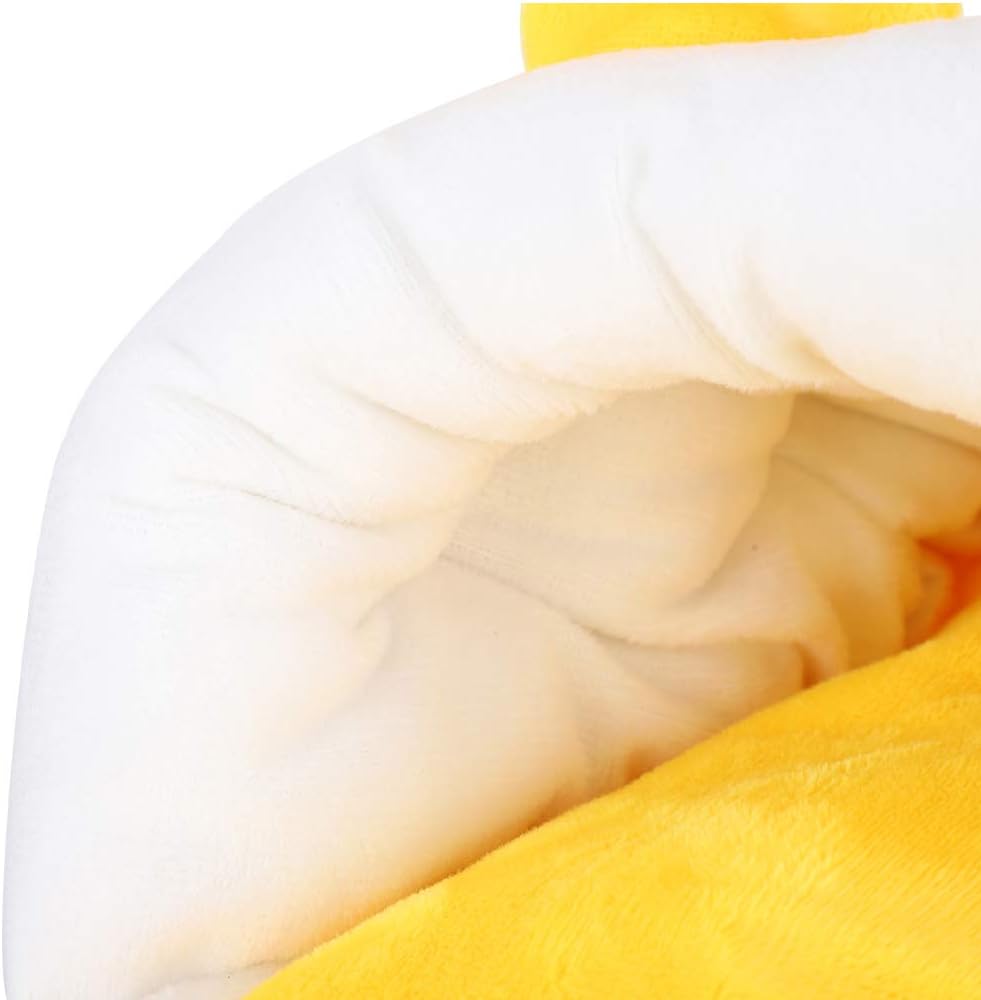 Cotton Hamster Nest Warm and Comfortable for Small Pets Yellow (Yellow)
