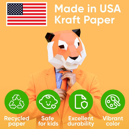 12" x 1200" (100 ft) Yellow Kraft Paper (Case of 16 Rolls) | 45 lbs Thickness, Made in USA Kraft Paper for School, Art Colored Paper, Gift Wrapping, Packing, Bulletin Board