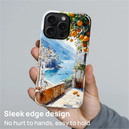 Case for iPhone 16 Pro Max, Magnetic Hybrid Shockproof Protective Phone Case with MagSafe Compatible Design, Lemon Coast