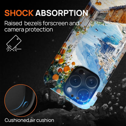 Case for iPhone 16 Pro Max, Magnetic Hybrid Shockproof Protective Phone Case with MagSafe Compatible Design, Lemon Coast