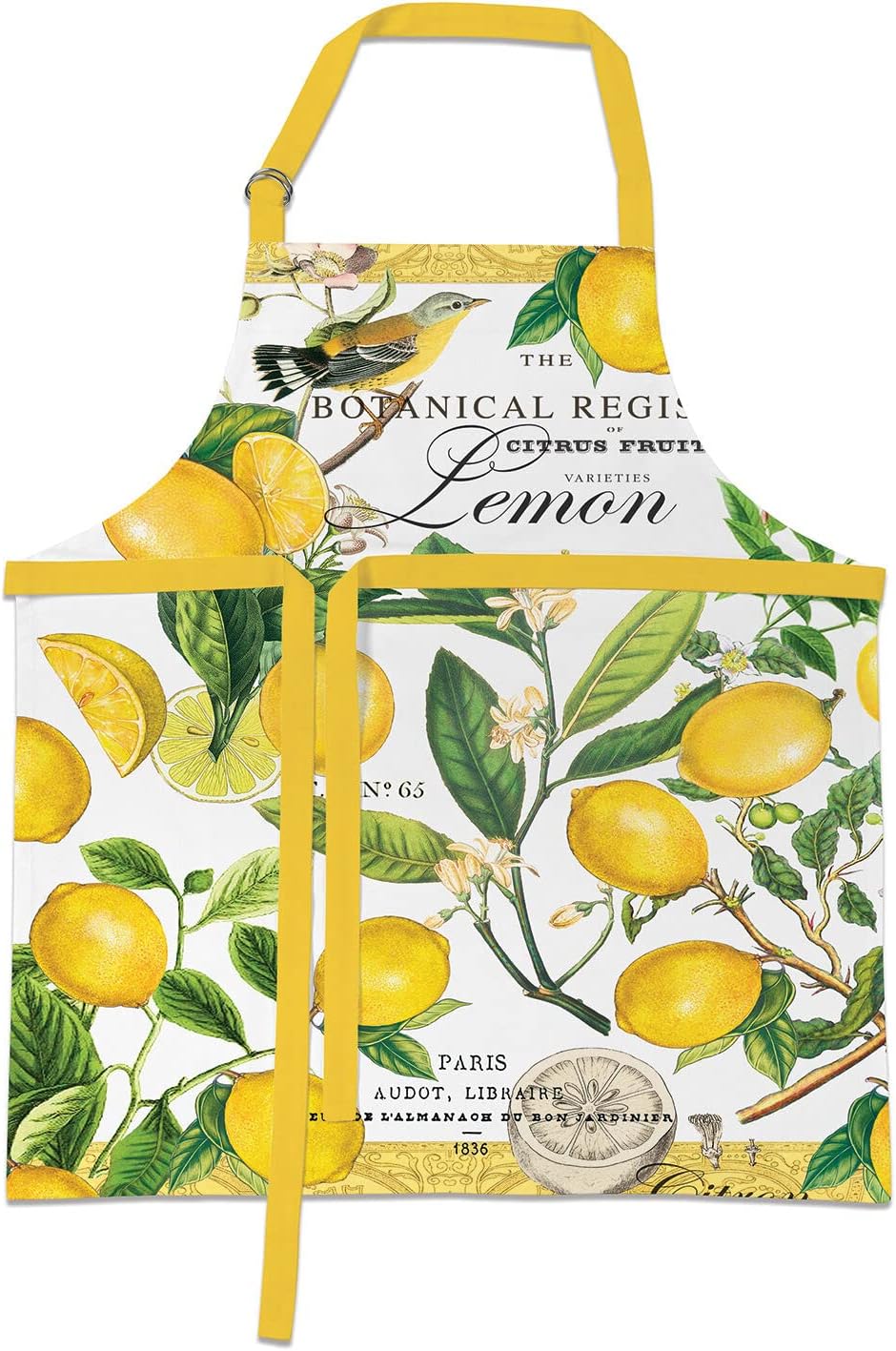 Cotton Chef Apron, Lemon Basil