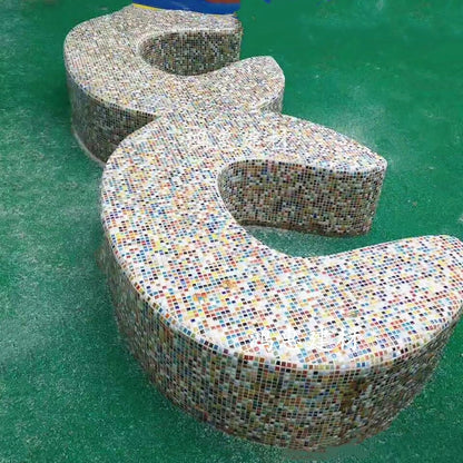 200 Pieces / 200 g Square Shapes 0.4x0.4 inch Square Ceramic Mosaic Mosaic Tiles for Crafts, Colorful Stained Glass Pieces for Mosaic Projects - Full Color Mix