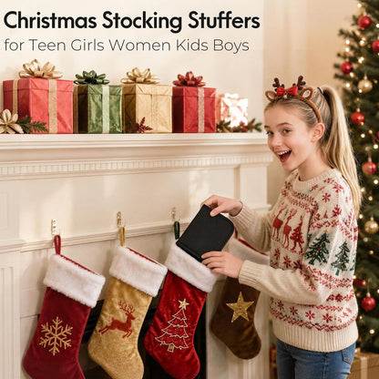Sewing Kit for Adults, Christmas Stocking Stuffers for Teen Girls | Gifts for Mom, Dorm Room Essentials, Sewing Supplies, Needle and Thread Kit, Portable for Travel, Emergency, Beginner (Black)