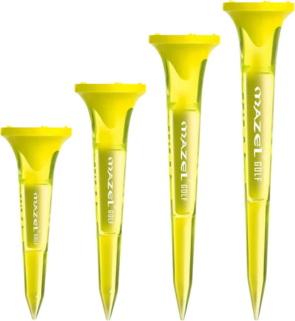 Transparent Plastic Golf Tees 8 Pack,Enhanced Durability & Stability Plastic Tees with 5 Prongs,Minimize Friction and Side Spin