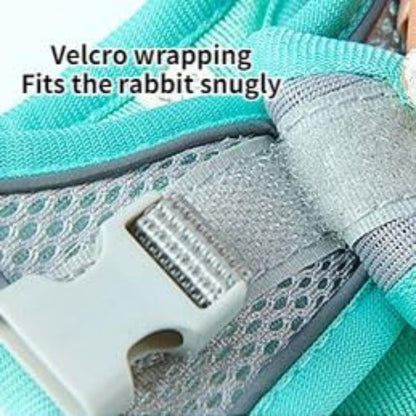 Pet Harness,Rabbit Harness and Leash Set, Breathable Pet Vest, Reflective Strips Jacket for Small Kitten, Puppy, Rabbit (Yellow,S)