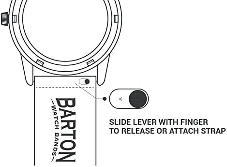 BARTON Elite Silicone Watch Bands - Quick Release - Choose Strap Color & Buckle Color (Stainless Steel, Black PVD or Gunmetal Grey) - 18mm, 20mm, 22mm & 24mm Watch Straps