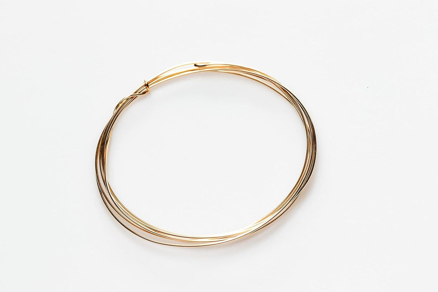 14/20 Yellow Gold Filled Wire 26 Gauge, Round, Half Hard, 5FT | 14K Gold Filled Wire for Jewelry Making, Wire Wrapping, Solid 14/20 Yellow Gold Filled, 0.40mm Wire, High Quality Made in USA
