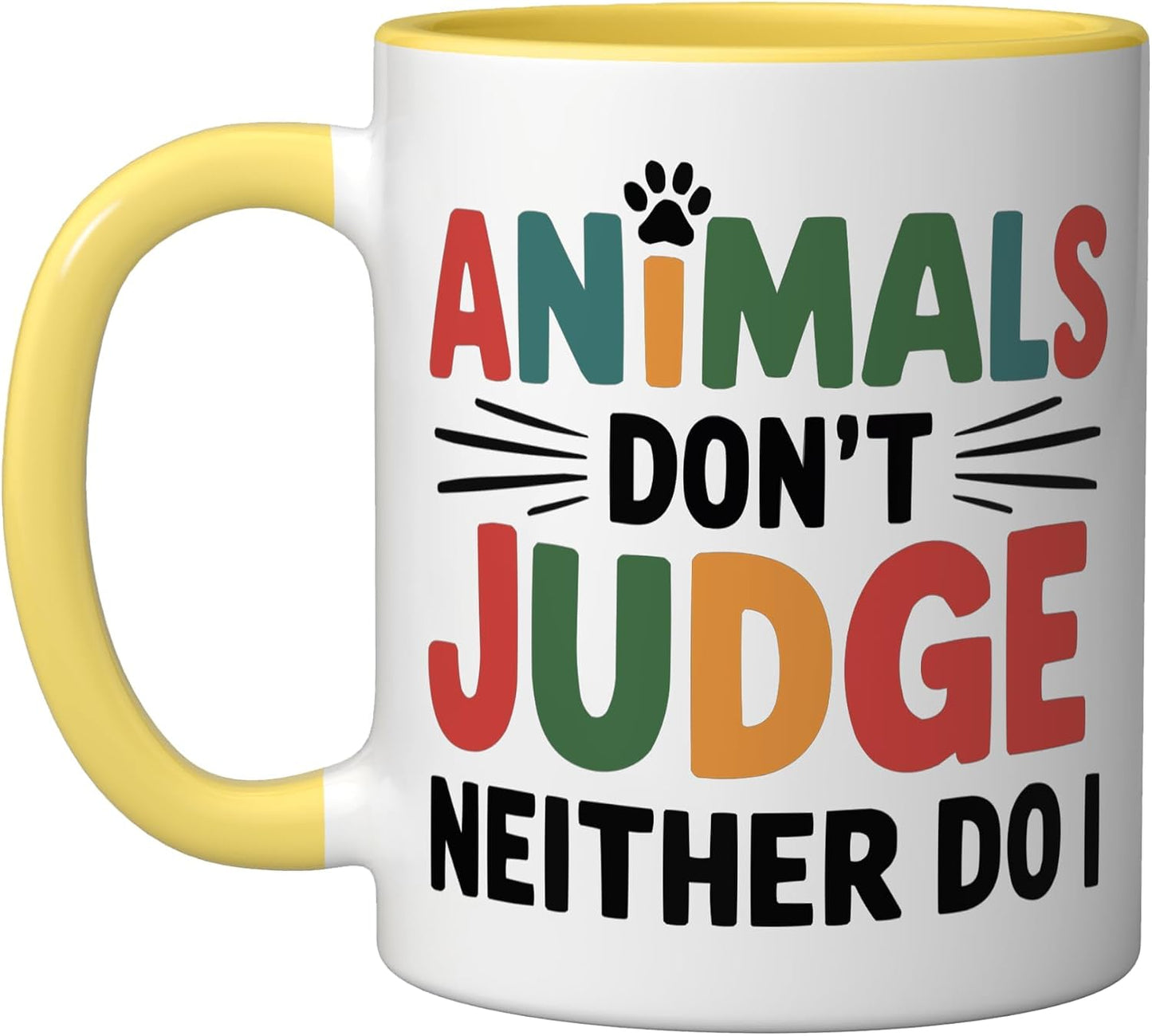 Veterinary Assistant Veterinarian Pet Animal Care Ceramic Mug, Yellow/White, 11oz