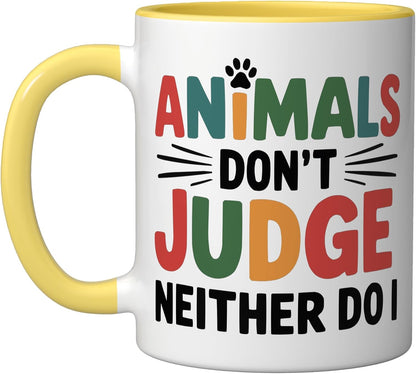 Veterinary Assistant Veterinarian Pet Animal Care Ceramic Mug, Yellow/White, 11oz