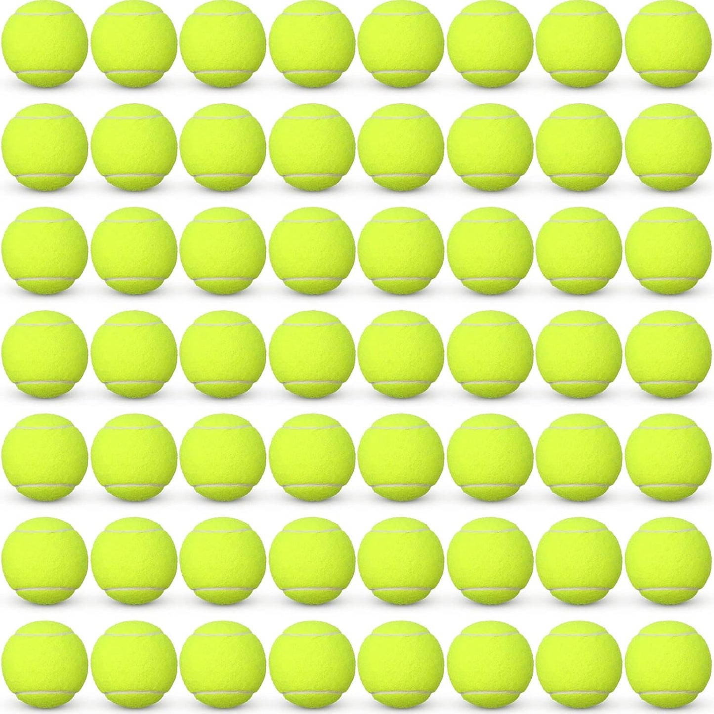 48 Pcs Standard Pressure Tennis Balls Bulk, Training Tennis Balls Practice for Player Beginner Training Sports Ball, 2.5 Inch