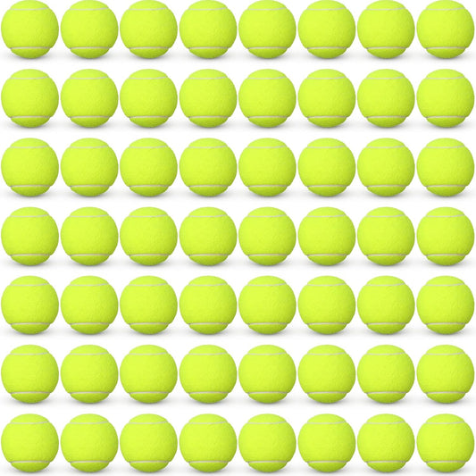 48 Pcs Standard Pressure Tennis Balls Bulk, Training Tennis Balls Practice for Player Beginner Training Sports Ball, 2.5 Inch