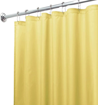 inc. Essentials Magnetized Shower Curtain Liner with Metal Grommets Yellow
