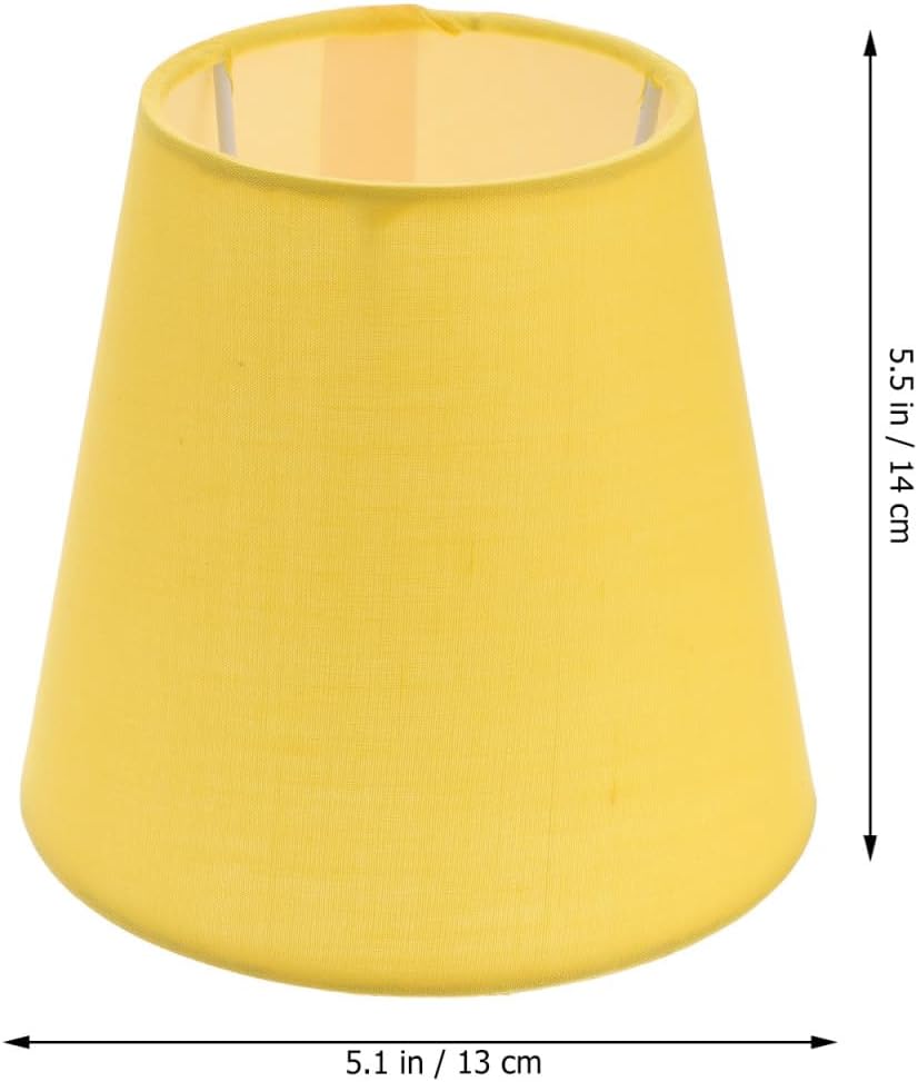 Yellow Fabric Lamp Shade Decorative Light Cover for Home Ceiling Light Décoration