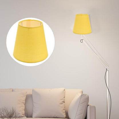 Yellow Fabric Lamp Shade Decorative Light Cover for Home Ceiling Light Décoration
