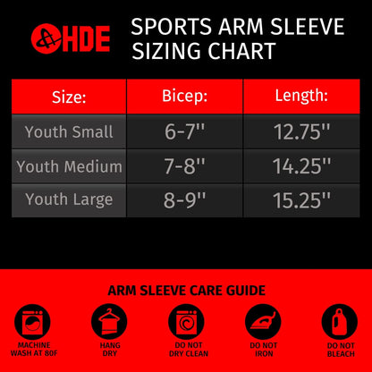 Arm Compression Sleeves for Kids Basketball Shooting Sleeve Youth Sports Cooling Sun Protection Football Baseball 1 Pair