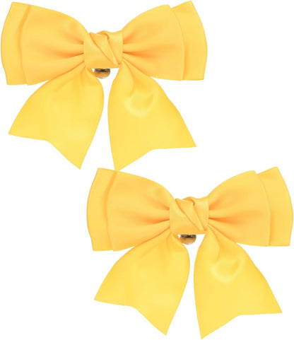 2-Pack Bow Shoe Clips, Satin Elegant Detachable Shoe Buckle Cute Bowknot Shoes Clip Removable for Women/DIY Decor/Wedding