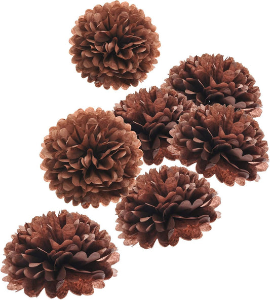 Sunflowers Party Decorations Yellow Tissue Pom Poms Paper Flowers for Classroom Baby Shower Wedding Birthday Party Backdrop Home Decoration, 10 Inch, Pack of 18