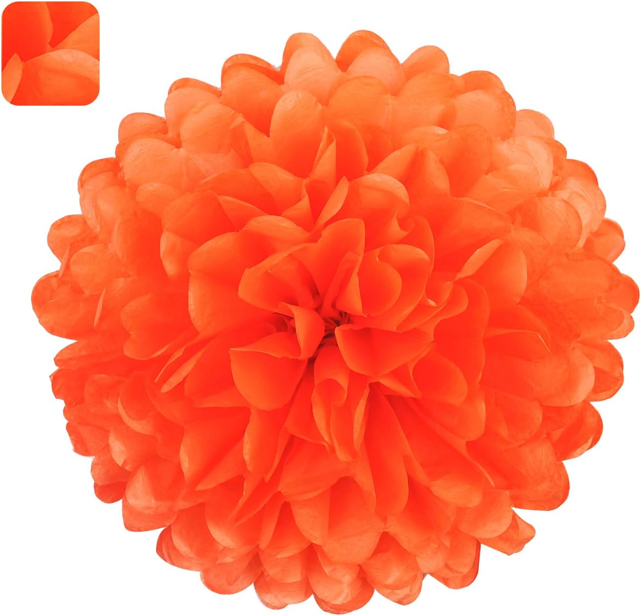 Sunflowers Party Decorations Yellow Tissue Pom Poms Paper Flowers for Classroom Baby Shower Wedding Birthday Party Backdrop Home Decoration, 10 Inch, Pack of 18