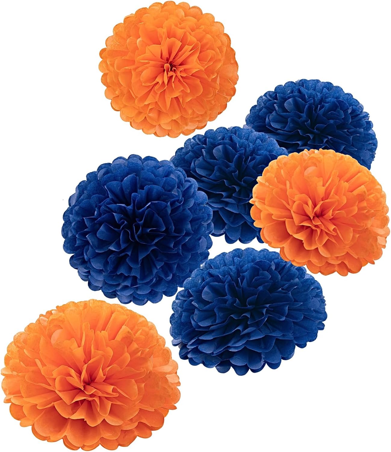 Sunflowers Party Decorations Yellow Tissue Pom Poms Paper Flowers for Classroom Baby Shower Wedding Birthday Party Backdrop Home Decoration, 10 Inch, Pack of 18