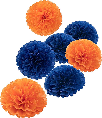 Sunflowers Party Decorations Yellow Tissue Pom Poms Paper Flowers for Classroom Baby Shower Wedding Birthday Party Backdrop Home Decoration, 10 Inch, Pack of 18