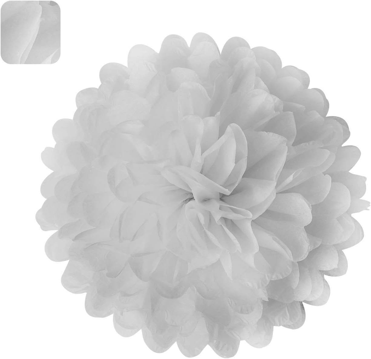 Sunflowers Party Decorations Yellow Tissue Pom Poms Paper Flowers for Classroom Baby Shower Wedding Birthday Party Backdrop Home Decoration, 10 Inch, Pack of 18