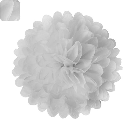 Sunflowers Party Decorations Yellow Tissue Pom Poms Paper Flowers for Classroom Baby Shower Wedding Birthday Party Backdrop Home Decoration, 10 Inch, Pack of 18