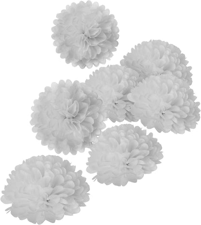 Sunflowers Party Decorations Yellow Tissue Pom Poms Paper Flowers for Classroom Baby Shower Wedding Birthday Party Backdrop Home Decoration, 10 Inch, Pack of 18