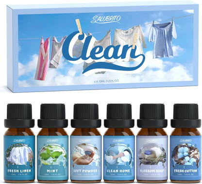 Citrus Essential Oils Set for Diffuser, Fragrance Oil | Sweet Orange, Bergamot, Lemon, Grapefruit, Mandarin Orange, Lime Scented Oil for Soap Making, Candle Making