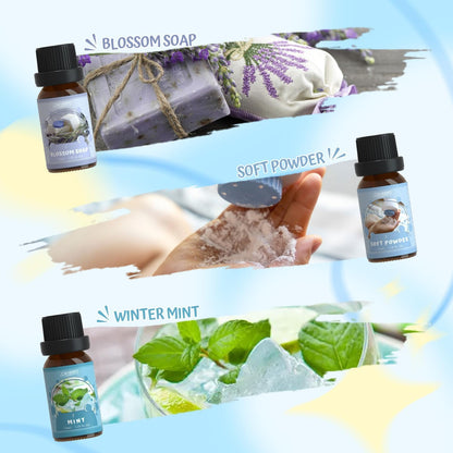 Citrus Essential Oils Set for Diffuser, Fragrance Oil | Sweet Orange, Bergamot, Lemon, Grapefruit, Mandarin Orange, Lime Scented Oil for Soap Making, Candle Making