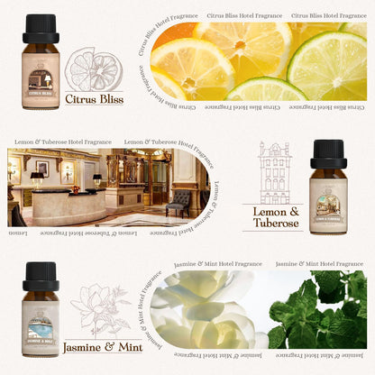 Citrus Essential Oils Set for Diffuser, Fragrance Oil | Sweet Orange, Bergamot, Lemon, Grapefruit, Mandarin Orange, Lime Scented Oil for Soap Making, Candle Making