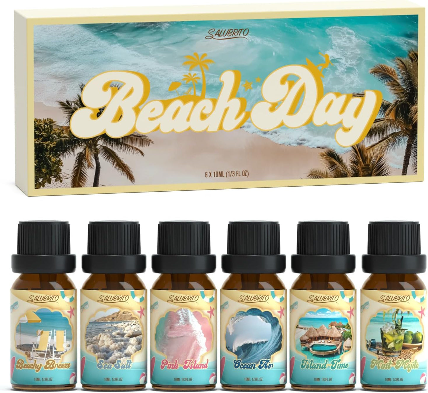 Citrus Essential Oils Set for Diffuser, Fragrance Oil | Sweet Orange, Bergamot, Lemon, Grapefruit, Mandarin Orange, Lime Scented Oil for Soap Making, Candle Making