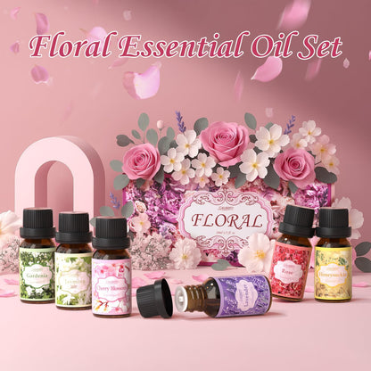 Citrus Essential Oils Set for Diffuser, Fragrance Oil | Sweet Orange, Bergamot, Lemon, Grapefruit, Mandarin Orange, Lime Scented Oil for Soap Making, Candle Making