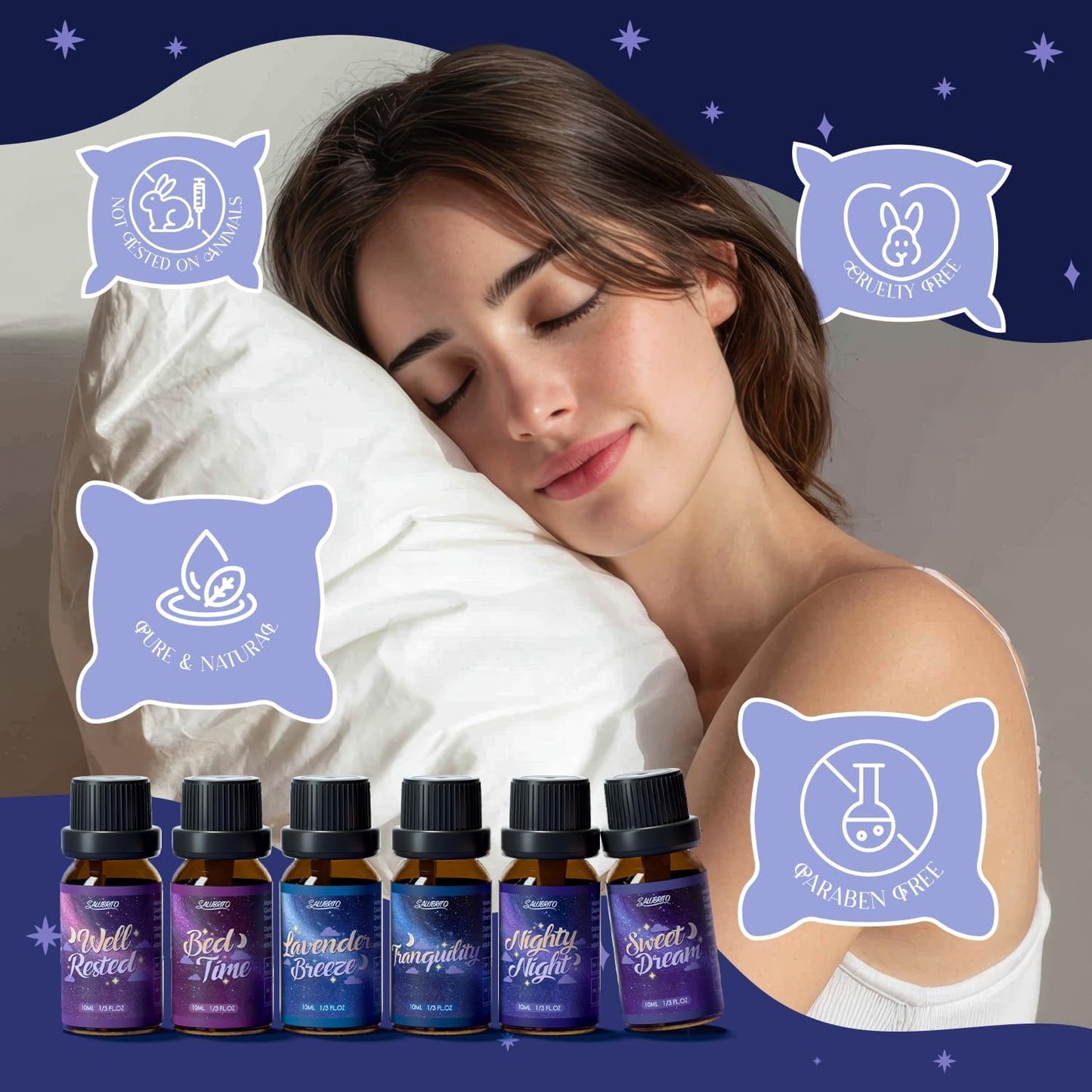 Citrus Essential Oils Set for Diffuser, Fragrance Oil | Sweet Orange, Bergamot, Lemon, Grapefruit, Mandarin Orange, Lime Scented Oil for Soap Making, Candle Making