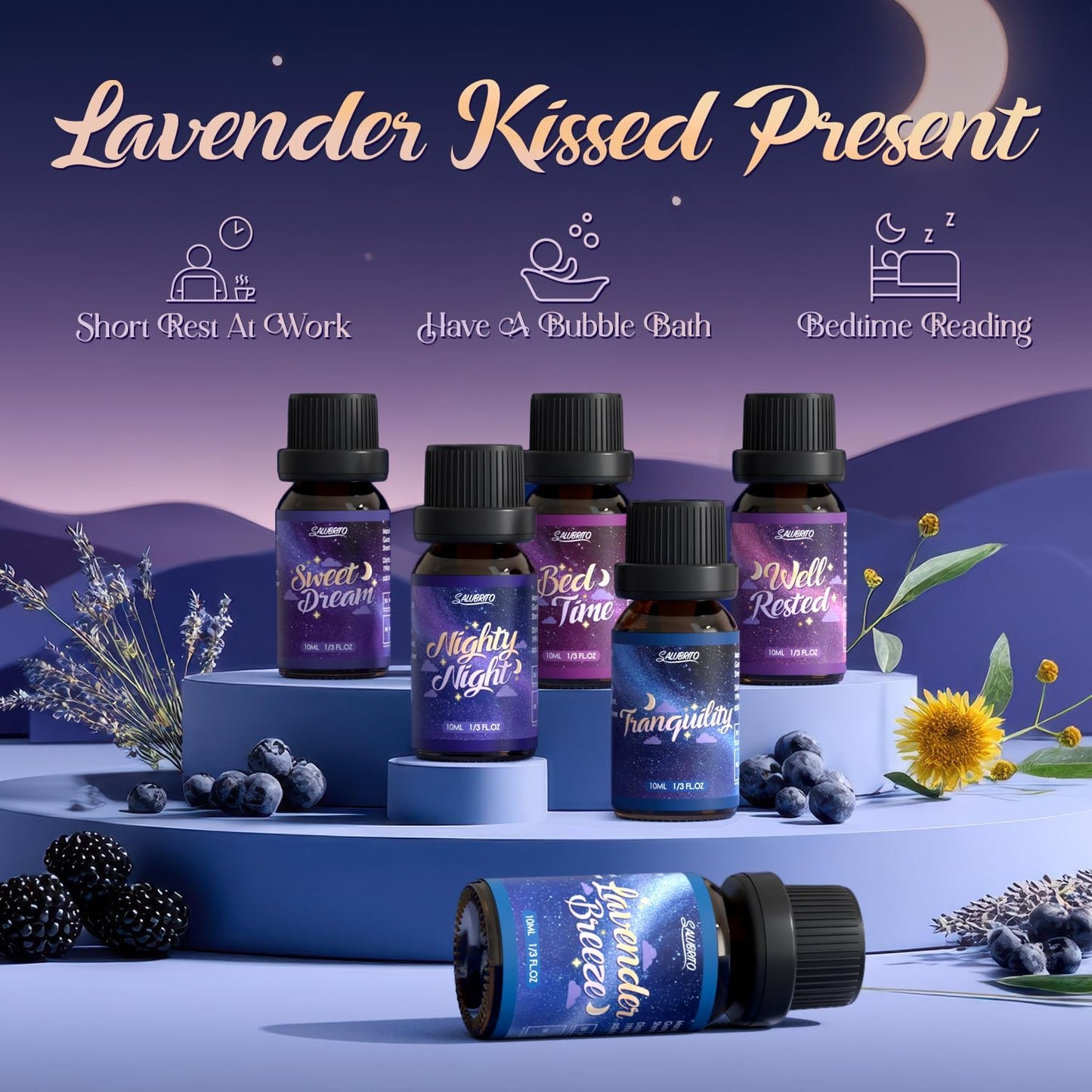Citrus Essential Oils Set for Diffuser, Fragrance Oil | Sweet Orange, Bergamot, Lemon, Grapefruit, Mandarin Orange, Lime Scented Oil for Soap Making, Candle Making
