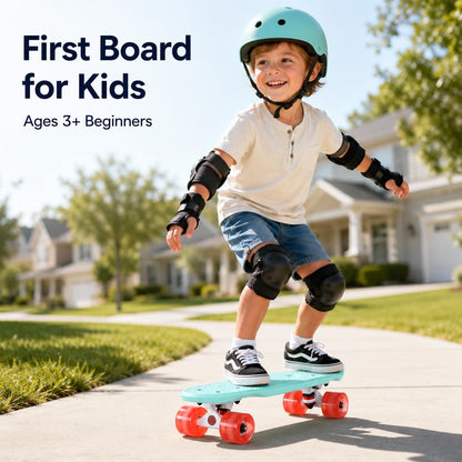 Complete Skateboards 22 Inches for Kids Boys Girls Beginners