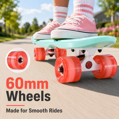 Complete Skateboards 22 Inches for Kids Boys Girls Beginners